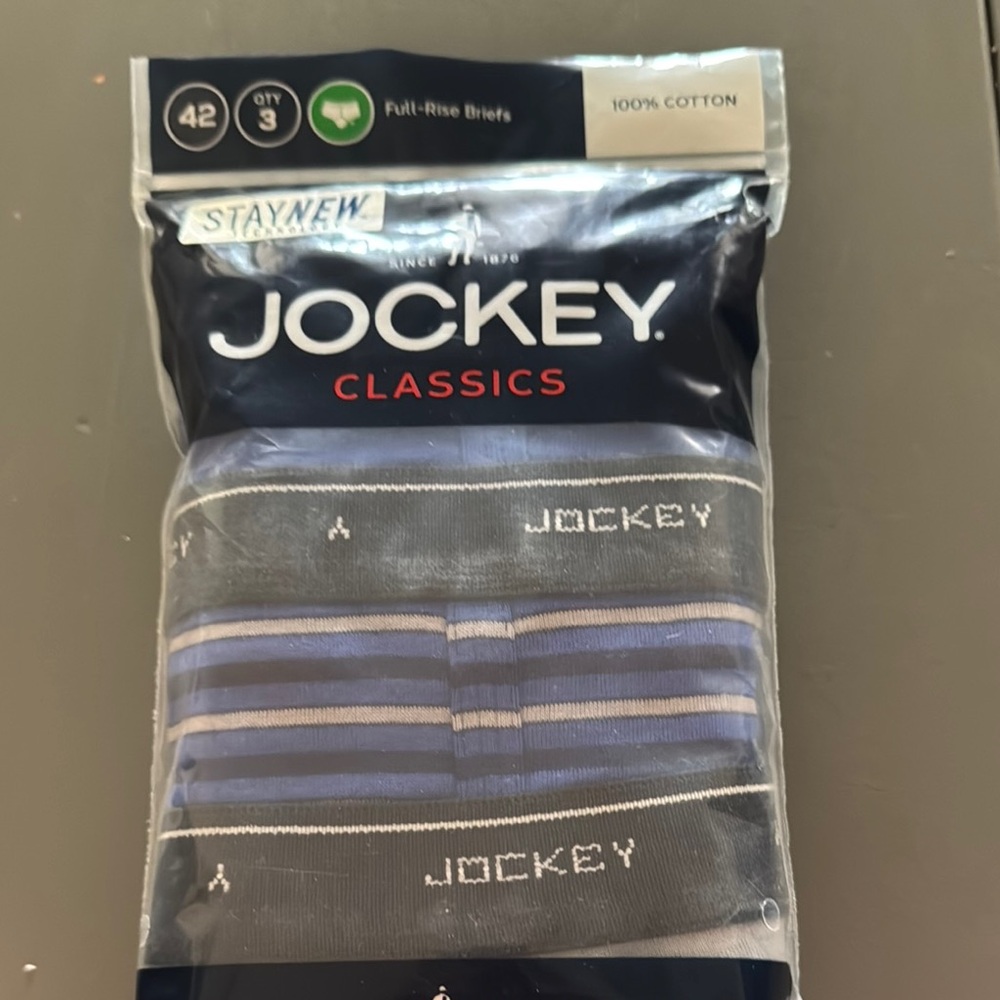 Jockey Classics Men's Gray Briefs - 3 Pack